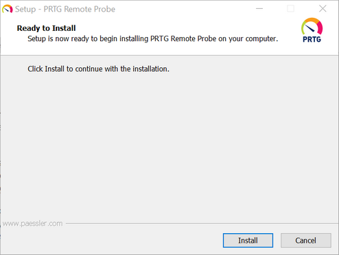 PRTG Remote Probe Setup Ready to Install 